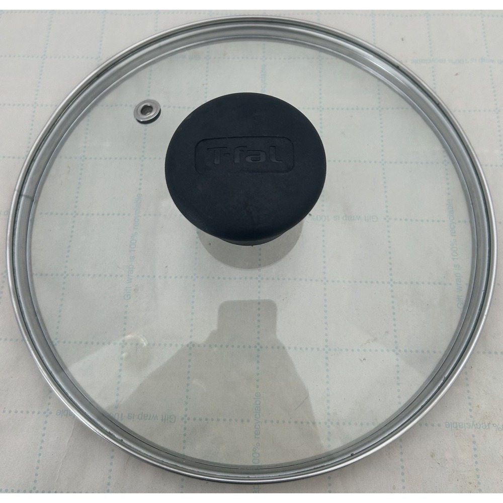 T-Fal Tempered Glass Lid 7.25" Vented Black Plastic Knob‎ Pan Lid Replacement